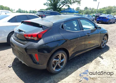 2019 Hyundai Veloster 2.0 из США, поврежденный, VIN KMHTG6AF3KU001598